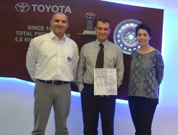 Hayes Lemmerz İnci Çelik’e Toyota Europe tarafından “Kalite Ödülü”